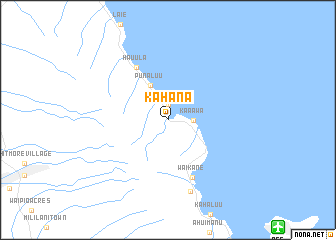 map of Kahana