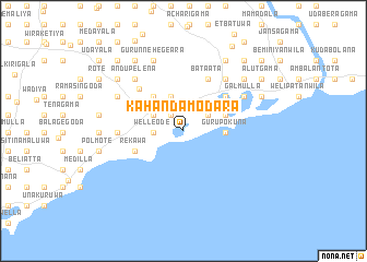 map of Kahandamodara