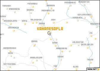 map of Kāhān-e Soflá