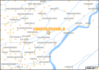 map of Kāhan Singhwāla