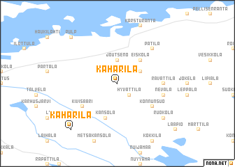 map of Kähärilä