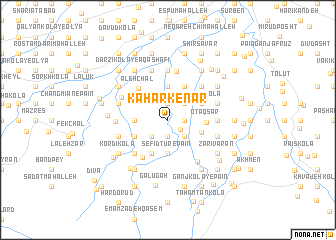 map of Kahar Kenār