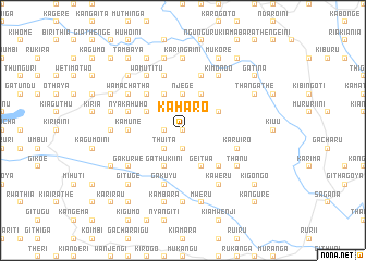 map of Kaharo