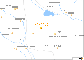 map of Kahārūd