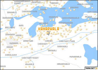 map of Kahārwāla