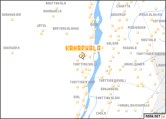 map of Kaharwāla