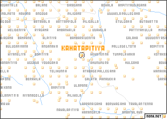 map of Kahatapitiya