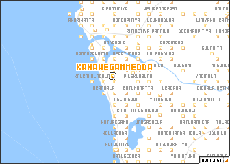 map of Kahawegammedda