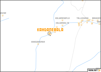map of Kāhdān-e Bālā