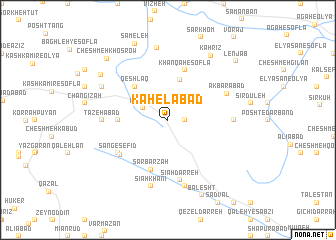 map of Kāhelābād