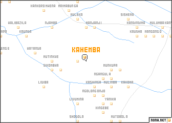 map of Kahemba