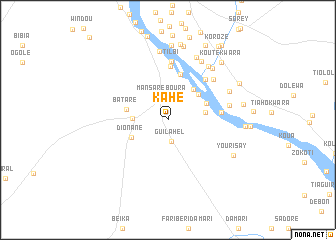 map of Kahé