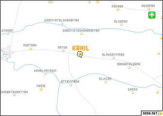 map of Kaḩīl