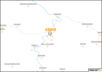 map of Kahīr