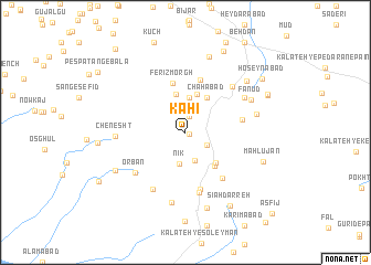 map of Kāhī