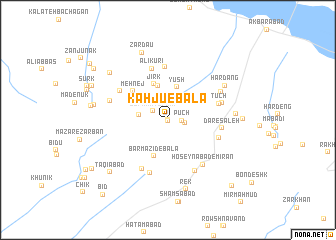 map of Kāhjū-e Bālā