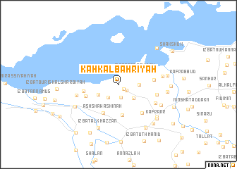 map of Kaḩk al Baḩrīyah