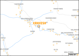 map of Kāhkesh