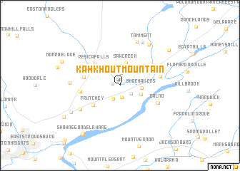 map of Kahkhout Mountain