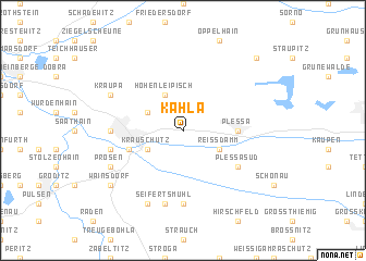 map of Kahla