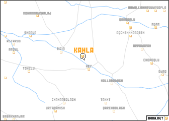 map of Kahlā