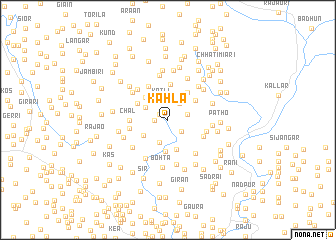 map of Kāhla