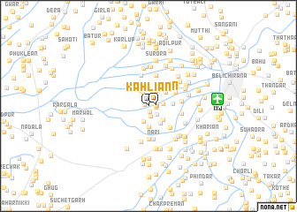 map of Kāhliān