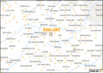 map of Kahlwān