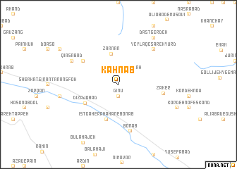 map of Kahnāb