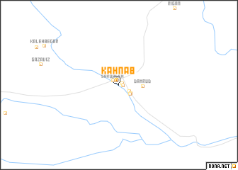 map of Kahnāb