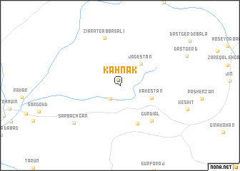map of Kahnak