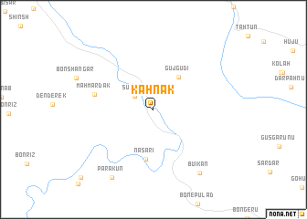 map of Kahnak