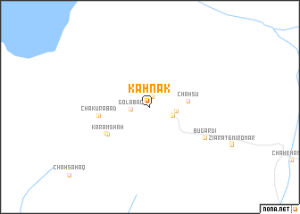 map of Kahnak