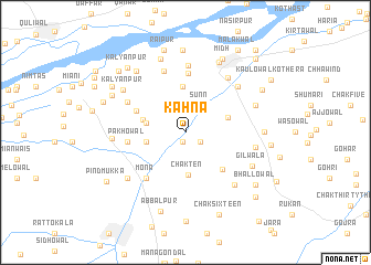 map of Kāhna