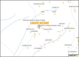 map of Kahn Chenār