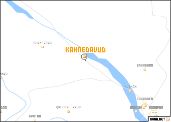 map of Kahn-e Dāvūd