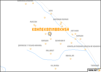 map of Kahn-e Karīm Bakhsh