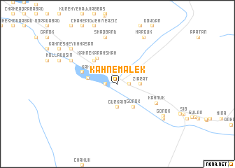 map of Kahn-e Malek