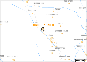 map of Kahn-e Mo\