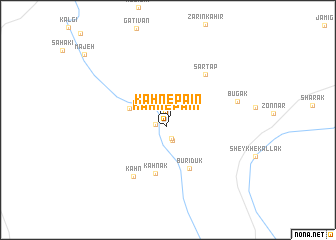 map of Kahn-e Pā\