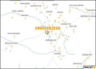 map of Kahn-e Razesh