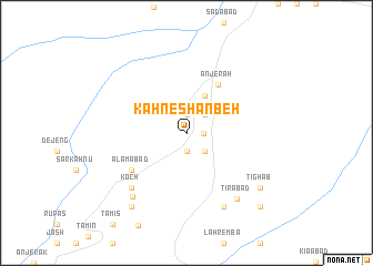 map of Kahn-e Shanbeh