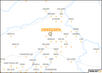 map of Kāhngarh