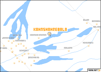 map of Kahn Shahr-e Bālā