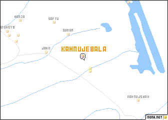 map of Kahnūj-e Bālā