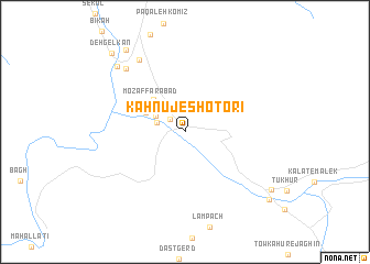 map of Kahnūj-e Shotorī