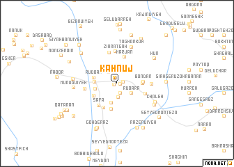 map of Kahnūj