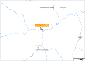 map of Kahongo