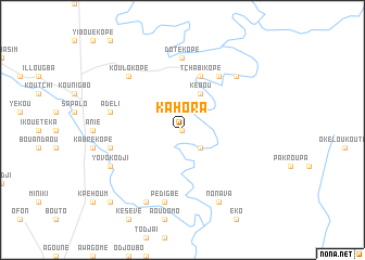 map of Kahora