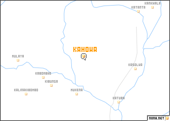 map of Kahowa